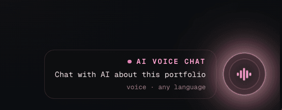 The portfolio voice agent